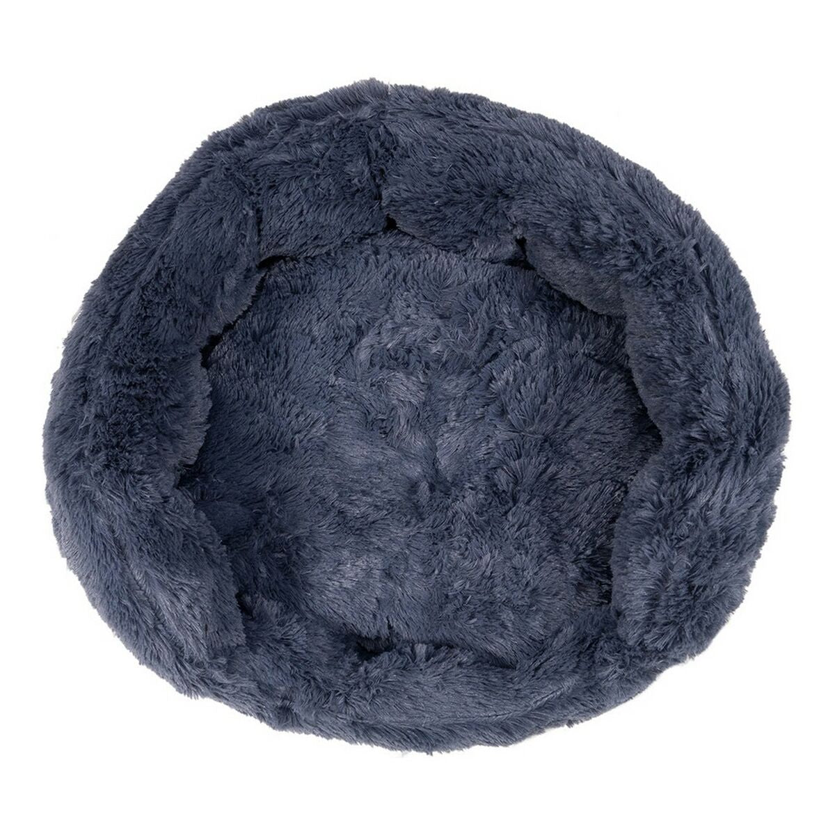 Soft, round cushion dog bed made from long plush material. Bed for Dogs Gloria BABY Grey (75 x 65 cm)