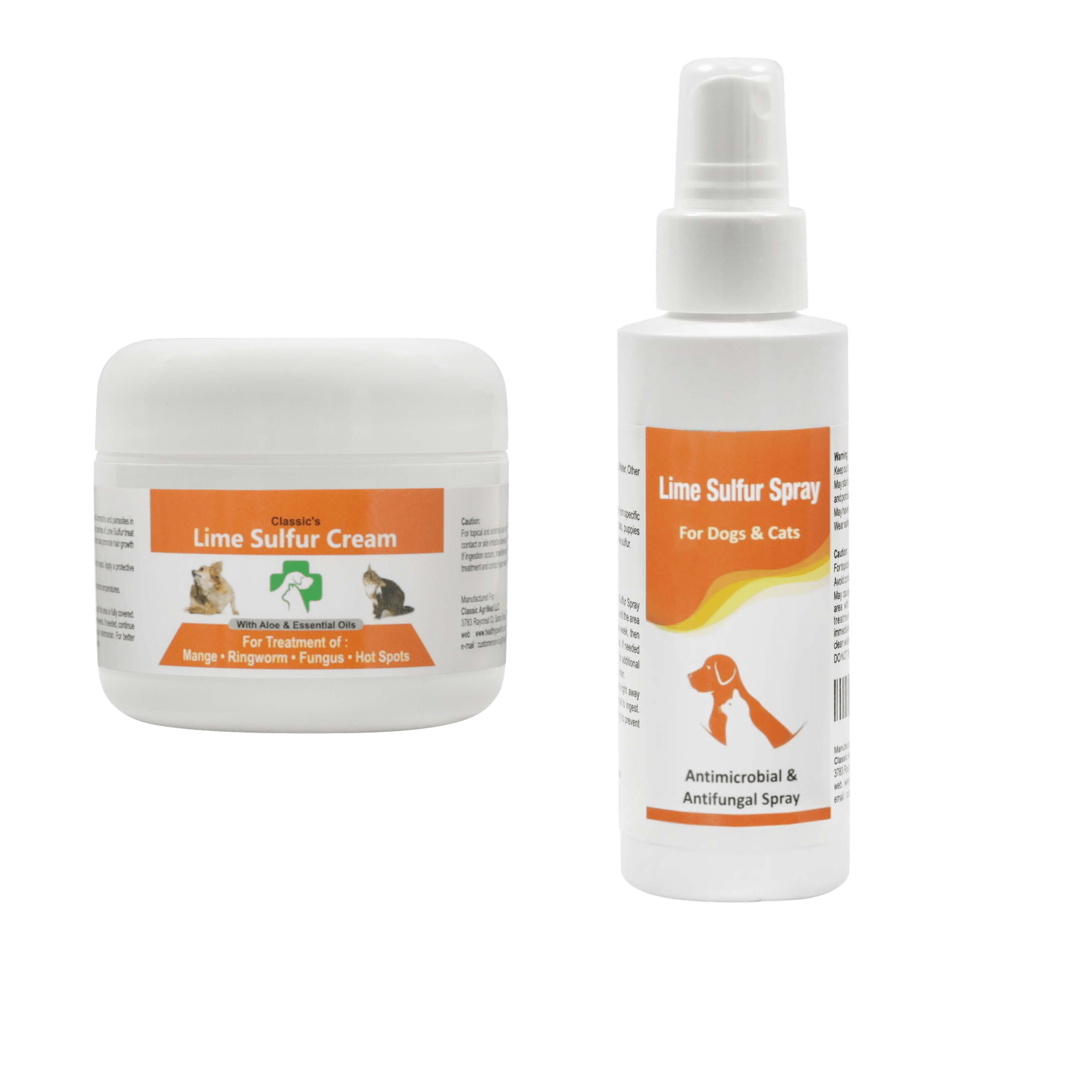 Lime Sulfur Pet Skin Cream and Spray