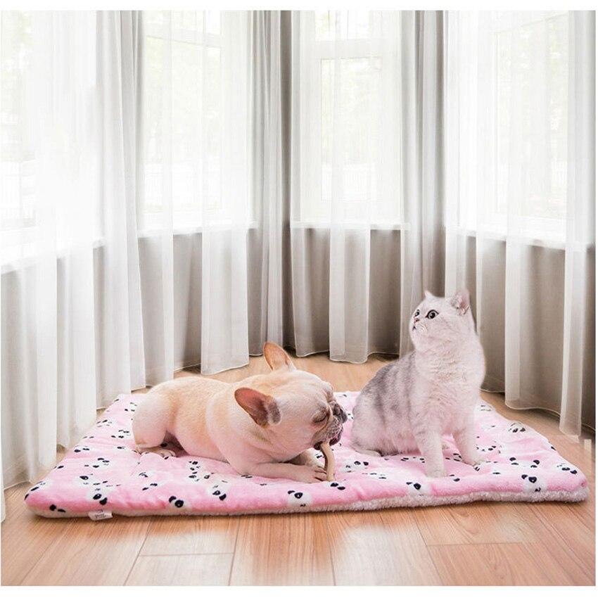 Portable Pet Dog Bed Blankets Washable Puppy Blanket Pad Winter Warm